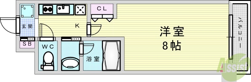 スプランディッド十三本町の間取り