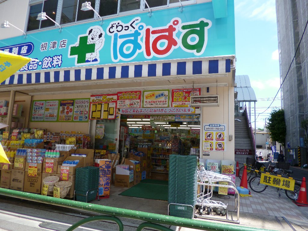 ドラックストア　ぱぱす薬局 根津店（ドラッグストア）まで363m
