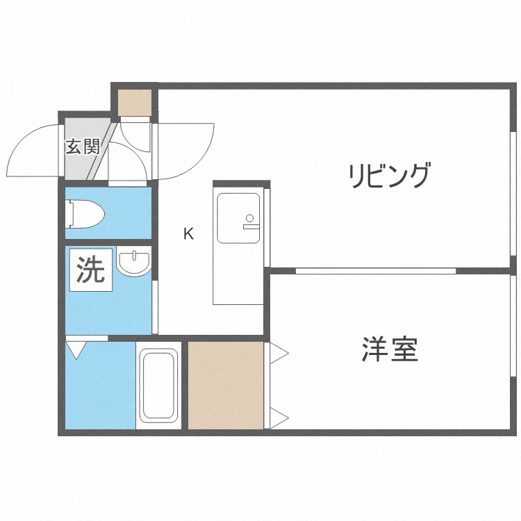 サークヒル学園前の間取り写真