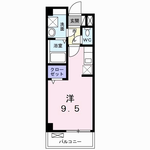 名鉄豊田線 浄水駅 徒歩12分 3階建 築6年の間取り写真