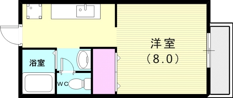 ハイネス本荘の間取り写真