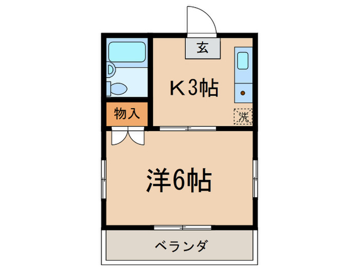 杉田ハイツ西大井の間取り写真