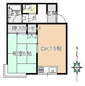 コーポラス上畑の間取り