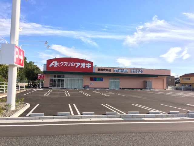 ドラックストア　クスリのアオキ新潟大島店（ドラッグストア）まで395m