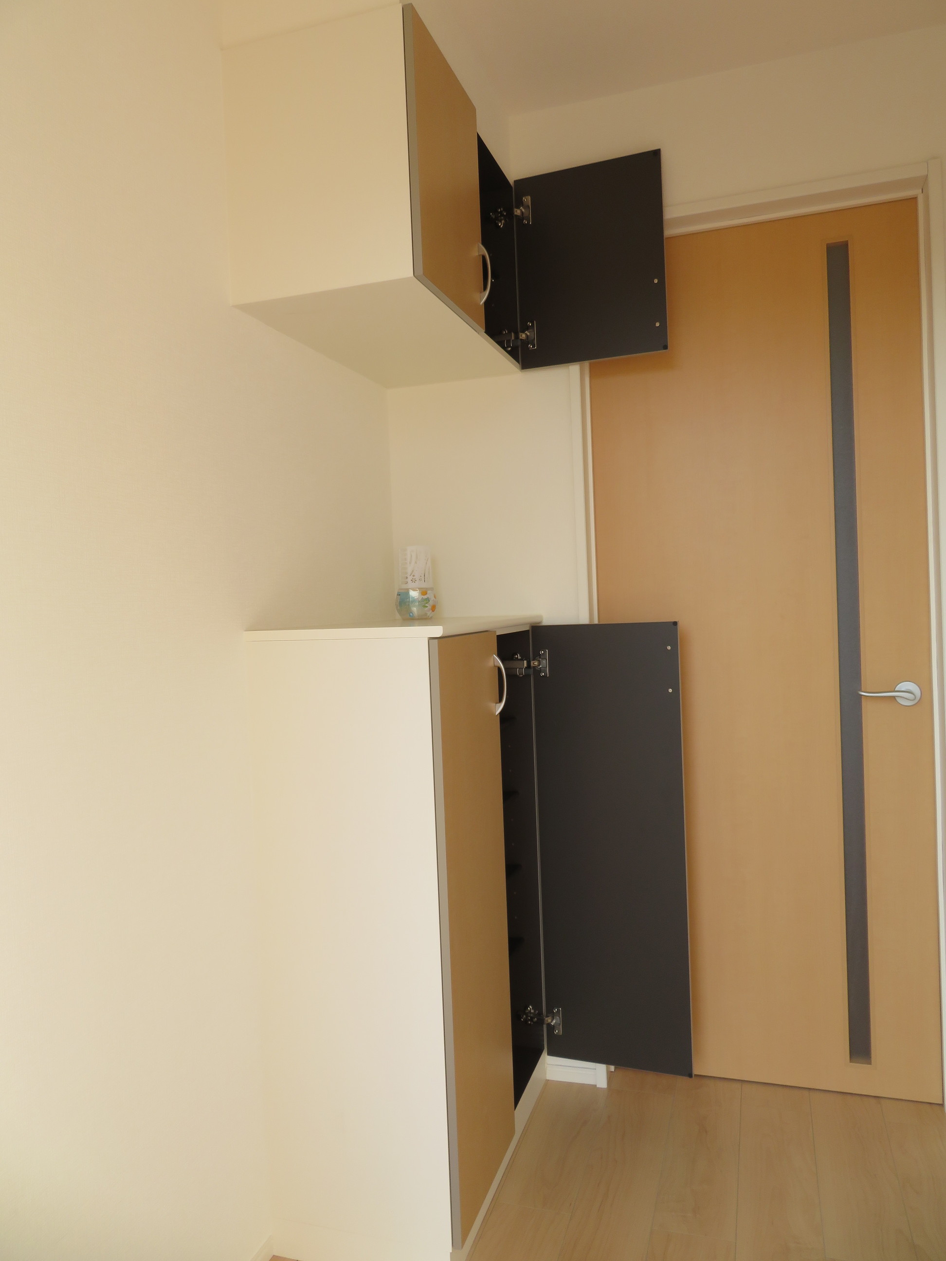 玄関　シューズボックス付き玄関です！