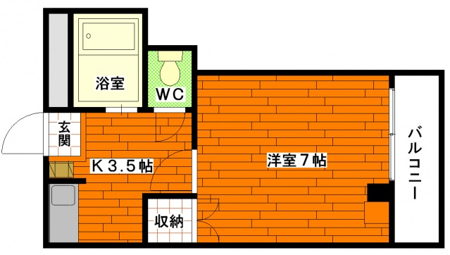 ハイツイシダIIIの間取り