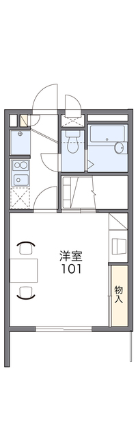 高松市東山崎町のアパートの間取り