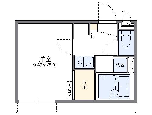 レオパレスカサブランカIIの間取り