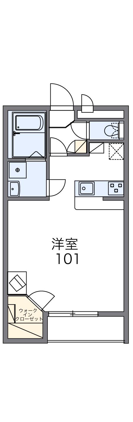 【レオパレス揖保川Iの間取り】