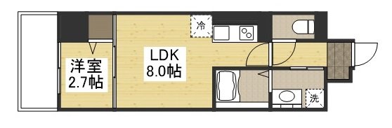 広島市中区住吉町のマンションの間取り