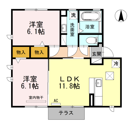 カトレアの間取り