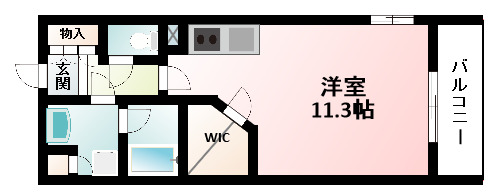 アパートメンツ江坂の間取り