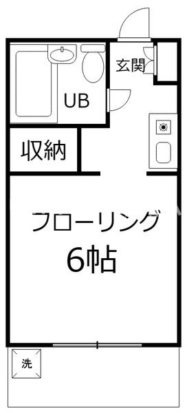 ローズアパートQ40の間取り