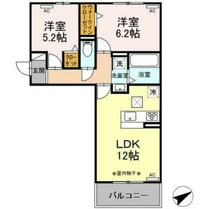 GRAND　DーROOM浄水　N棟の間取り