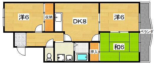 フロンティ枚方公園の間取り