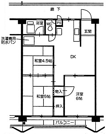 ももやま荘の間取り