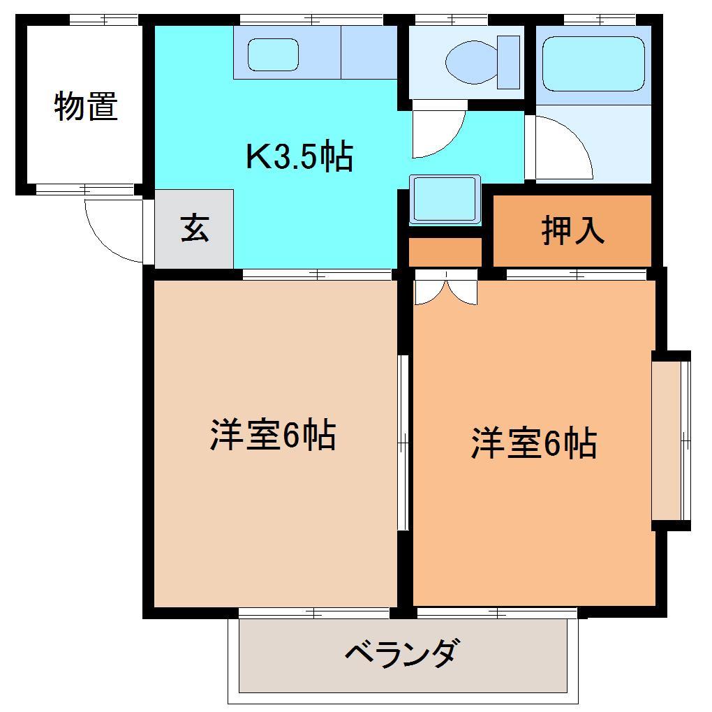 グリーンフィールド　Ｂ棟の間取り