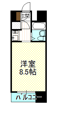 徳山駅前スカイマンションの間取り