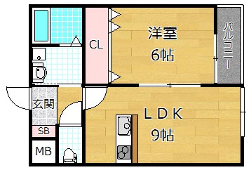 クラウディア香里ヶ丘の間取り