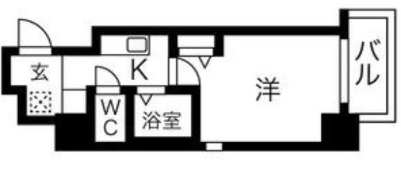 大阪市浪速区大国のマンションの間取り