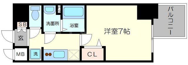 プレサンス心斎橋レヨンの間取り