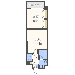 福岡市東区舞松原のマンションの間取り