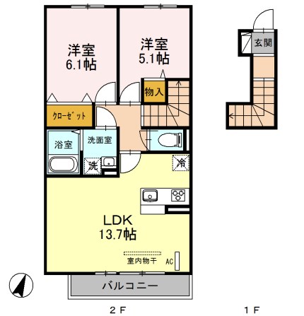 ブリリアント・レイの間取り