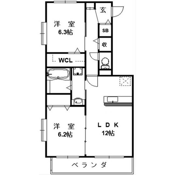 ソレアードコートの間取り