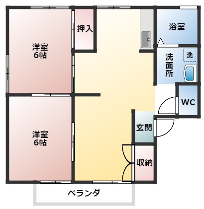 リバーヒルズ南棟の間取り