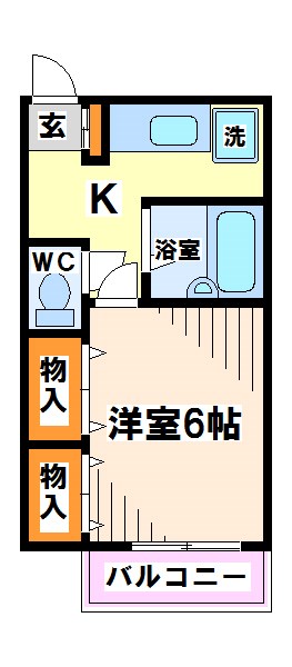 杉並区和泉のアパートの間取り