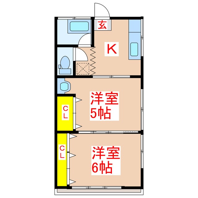 ゆたか荘の間取り