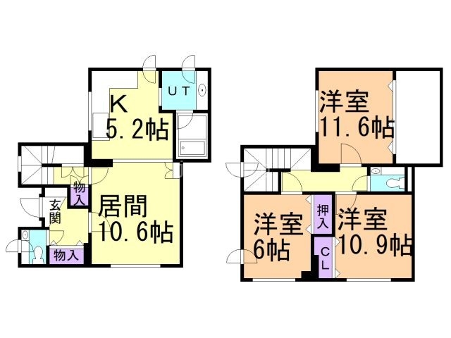 クレール美園の間取り