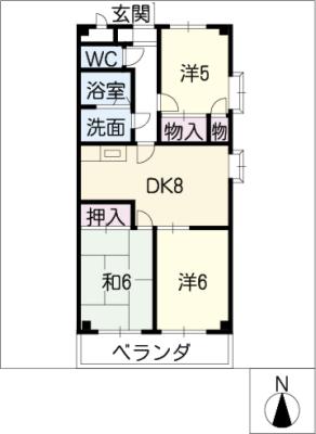 グレイシー高雄の間取り