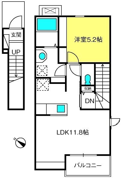 クレール綾瀬の間取り