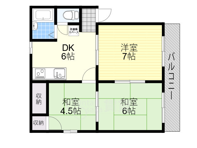 ロイヤルクイーンズパーク池田の間取り