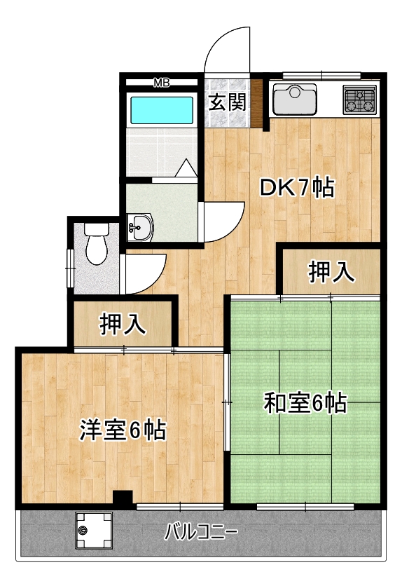 ハイツサンビームの間取り