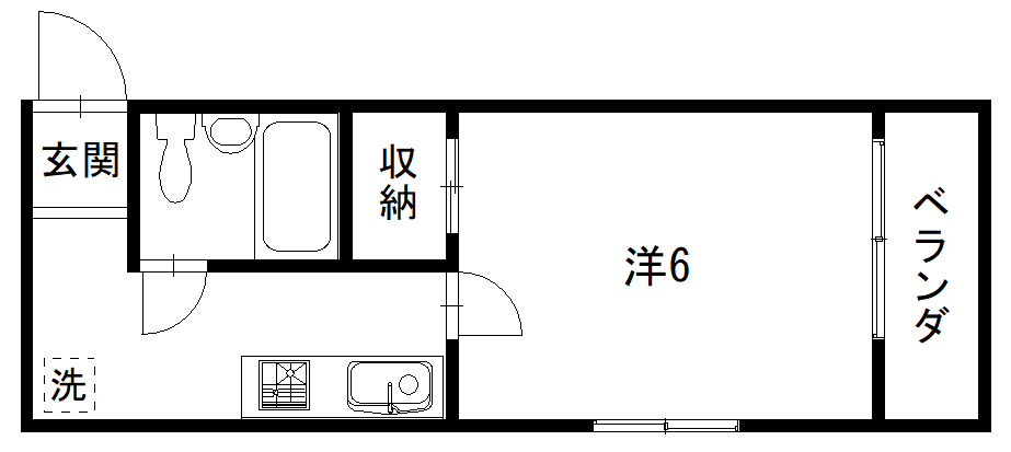 カスティーヨ泉　二番館の間取り