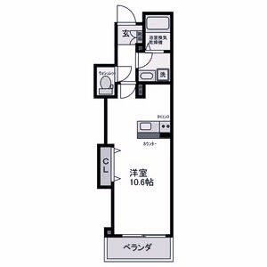 神戸市須磨区北町のマンションの間取り