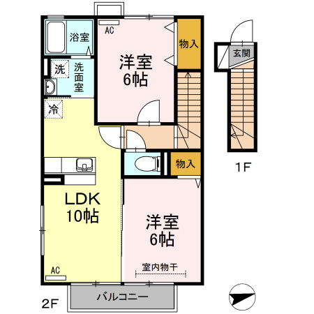 ファミーユあずまの間取り