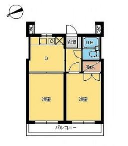 品川区小山のマンションの間取り