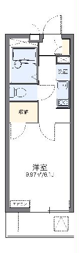 レオパレスハイム三ツ沢の間取り