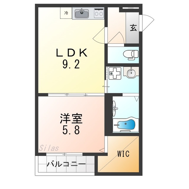 フジパレス津久野東の間取り