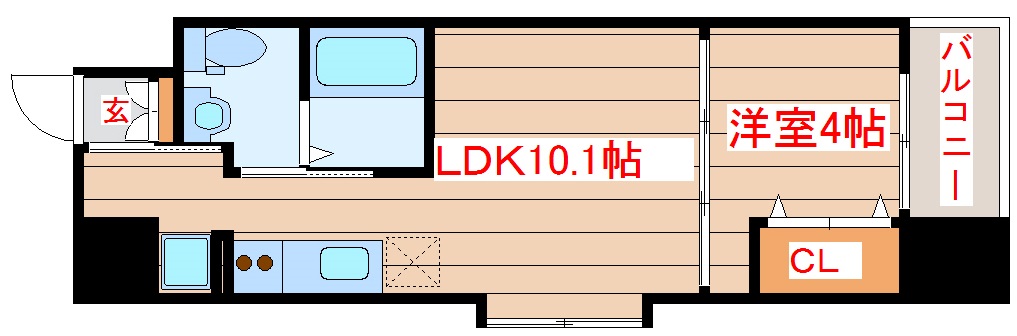 S-FORT青葉上杉の間取り