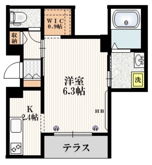 北区昭和町のマンションの間取り