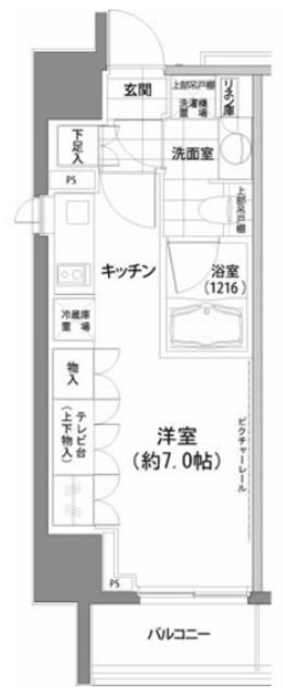 パークハビオ渋谷の間取り