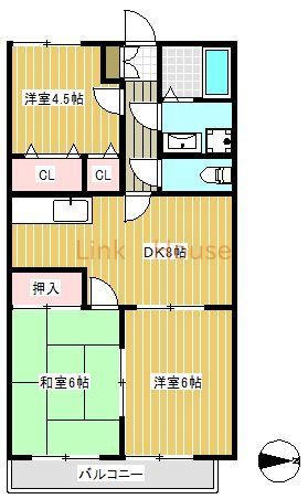 江戸川区東葛西のアパートの間取り