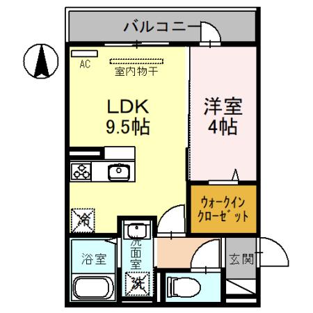 メゾン　ド　エスポワール北長尾の間取り