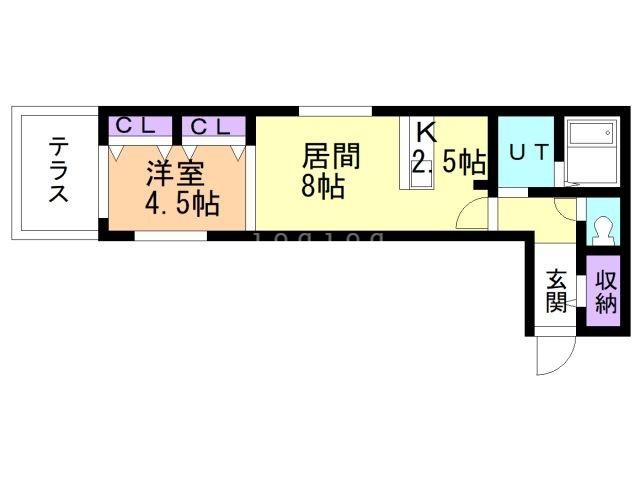 札幌市中央区南二十三条西のマンションの間取り