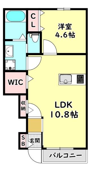 寝屋川市本町のアパートの間取り