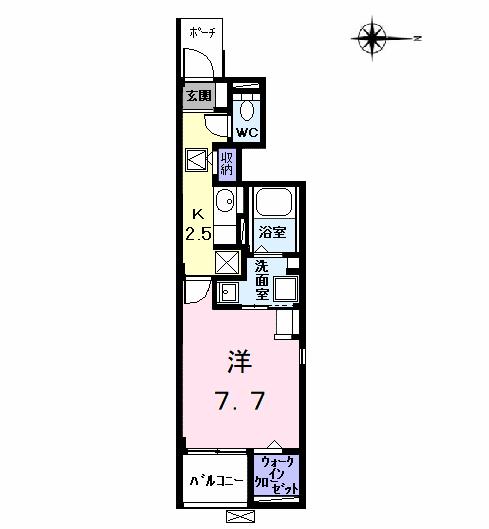 ヒル　ヴィレッジVの間取り